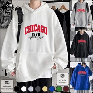 Áo Hoodie CHICAGO Local Brand - Áo Khoác Nỉ bông cực dày form rộng nam nữ Unisex (HD7500L - Kèm Video Ảnh thật)