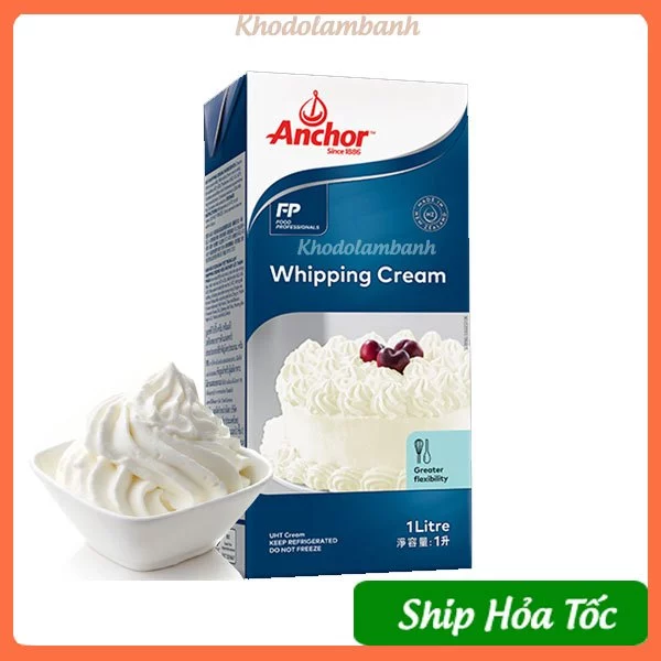 Kem tươi Whipping Cream Anchor 1L (Chỉ ship nội thành Hà Nội) Sỉ Whipping Anchor giá tốt.