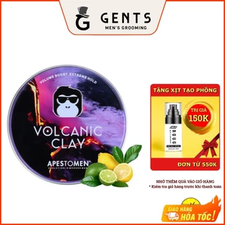 Sáp vuốt tóc nam Apestomen Volcanic Clay 80g chính hãng - tạo kiểu và giữ nếp mạnh mẽ