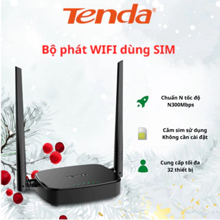 Bộ phát wifi Tenda 4G dùng sim 4G180/4G05 - Hàng chính hãng, bảo hành 36 tháng