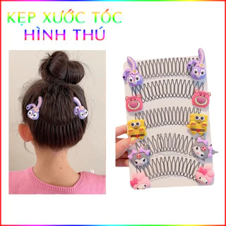 Kẹp Xước Tóc Hình Thú Nhiều Màu Sắc Dễ Thương Cho Bé (1 Kẹp)