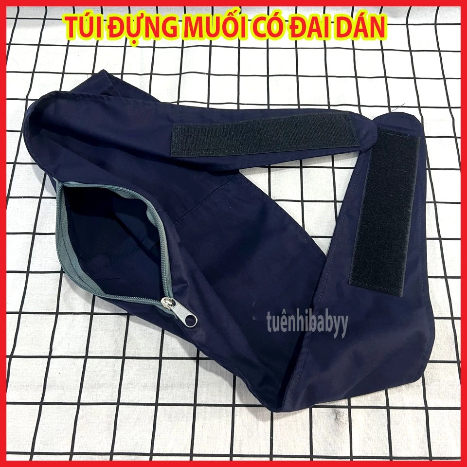 Đai Quấn Muối Thảo Dược/ Túi Chườm Bụng Dày Xịn Có Dây Kéo