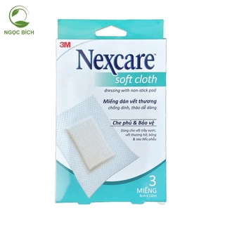 Miếng dán bảo vệ vết thương cao cấp màu trắng Nexcare 3M B300 - 8x12cm (lẻ 1 miếng dùng thử)