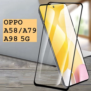 Miếng dán Oppo A58, A79, A98 5G cường lực Full màn hình cao cấp
