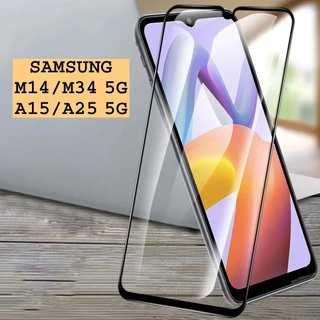 Miếng dán Samsung Galaxy A15/ A25/ A35 5G, M14/ M34 5G/ M23 5G cường lực Full màn hình cao cấp