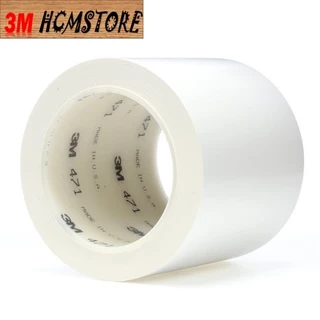 3M 471 màu trắng 100mm dài 33met - BĂNG KEO DÁN NỀN CẢNH BÁO CHỊU NHIỆT CAO chuyên dán cho xưởng, nhà máy, nhà ở