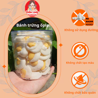 Bánh ăn dặm TRỨNG ỐPLA Kiều Linh thơm ngon giòn tan cho bé ăn dặm từ 6 tháng.