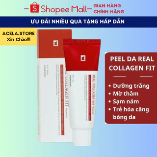 Peel Da Collagen Nano Căng Bóng,Real Collagen Fit 50ml Hàn Quốc Giúp da trắng sáng, mịn màng