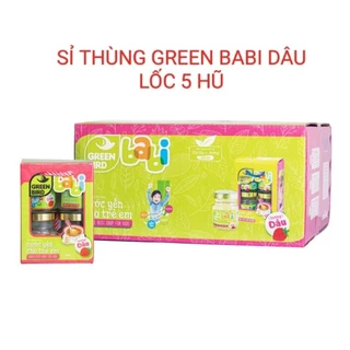 Sỉ Thùng 10 Lốc Green Babi Dâu Lốc 4 tặng 1