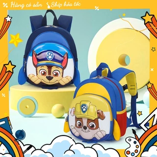 Balo phi thuyền chống đi lạc Đội Chó Cứu Hộ Paw Patrol mặt cứng 3D đáng yêu cho bé đi học mẫu giáo từ 3-5 tuổi