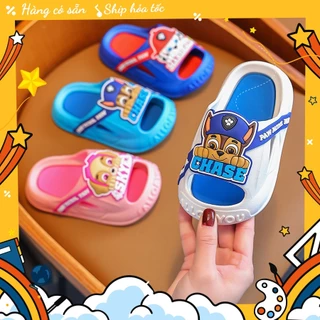 Dép cho bé trai bé gái từ 2 - 6 tuổi hình đội chó cứu hộ PAW Patrol trẻ em siêu dễ thương