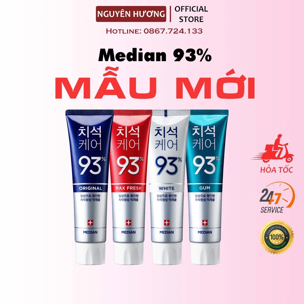 Kem đánh răng Median 93% Hàn Quốc 120g