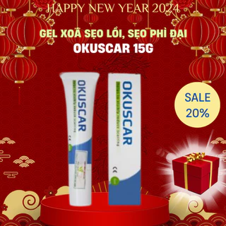 Kem xóa mờ Sẹo thâm/ Sẹo rỗ/ Sẹo lõm/ sẹo phì đại/ sẹo lồi Okuscar 15ml Hy Lạp