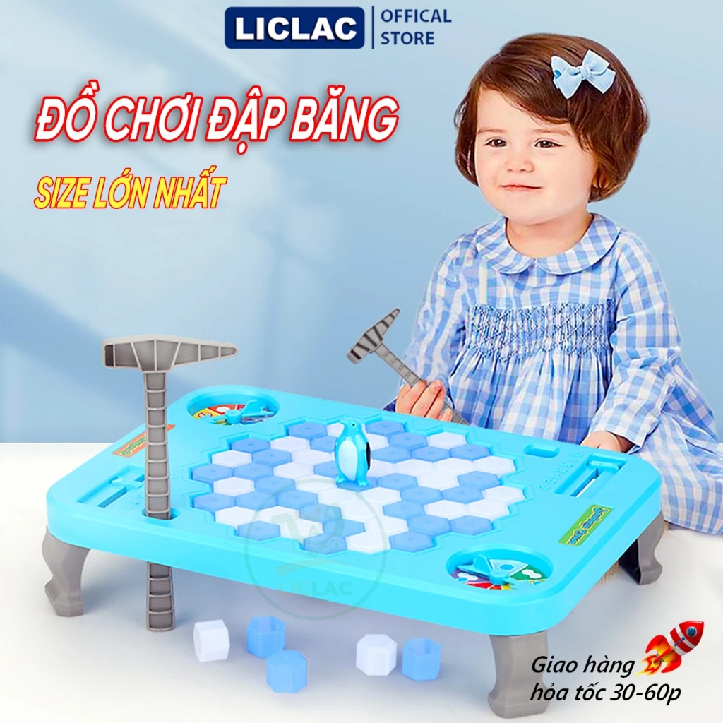 Đồ chơi Đập Băng Giải Cứu Chim Cánh Cụt SIZE LỚN NHẤT, Trò chơi giải trí vui nhộn kịch tính cho gia đình và bạn bè