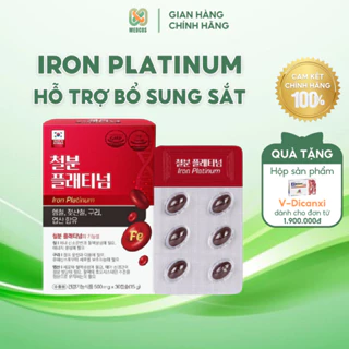 Iron Platinum bổ sung sắt và acid folic phụ nữ chuẩn bị mang thai, có thai, cho con bú, người lớn thiếu sắt | MEDCOS