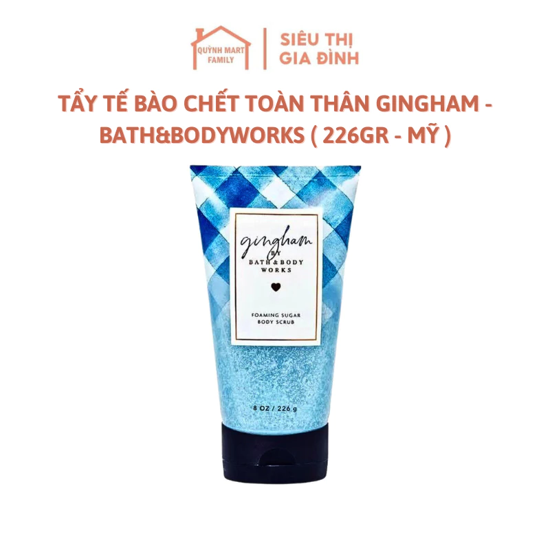 Tẩy tế bào chết toàn thân Gingham - Bath&BodyWorks 226gr - Mỹ