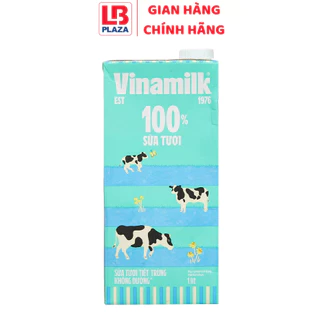 Sữa Tươi Tiệt Trùng Vinamilk Không Đường Hộp 1L