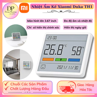 Đồng hồ đo nhiệt độ và độ ẩm Xiaomi Duka TH1, nhiệt ẩm kế TH1 Duka cảm biến đo nhiệt độ và độ ẩm trong nhà, BH 12th