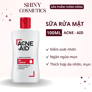 Sữa rửa mặt Acne-Aid Liquid Cleanser giảm nhờn, ngừa mụn trứng cá (Chai 100ml)