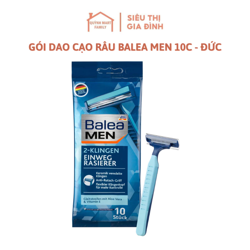 Gói dao cạo râu Balea men 10c - Đức