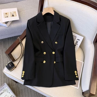 Áo Vest Nữ Chất Chéo Ý Cao Cấp Đệm Vai BigSize, Áo Blazer Nữ Khoác Ngoài 2 Lớp Dài Tay M275 F-14.1