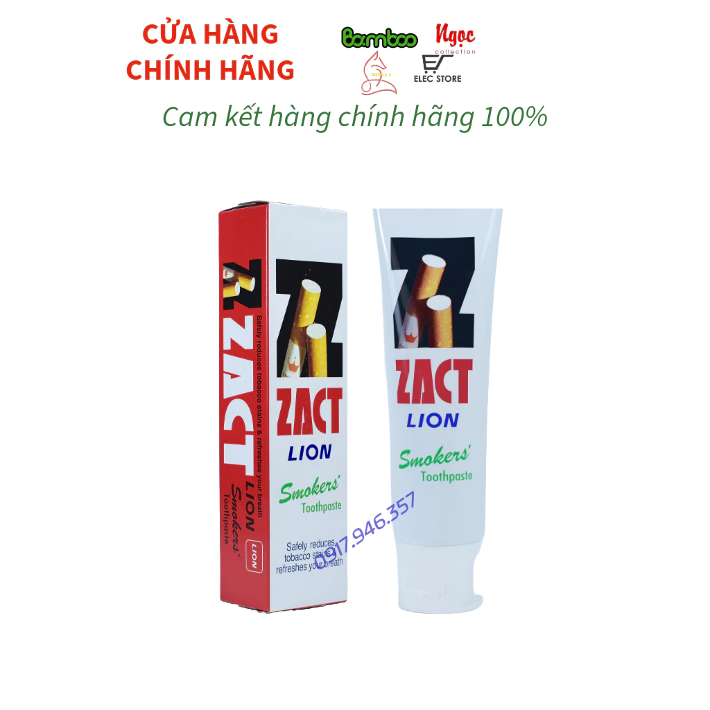 Kem đánh răng cho người hút thuốc lá ZACT Lion Thái Lan