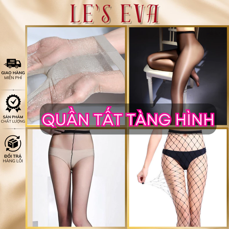 Quần tất giấy siêu trong - quần tất lưới tàng hình siêu dai bóng dầu thật chân nhũ lấp lánh cạp cao