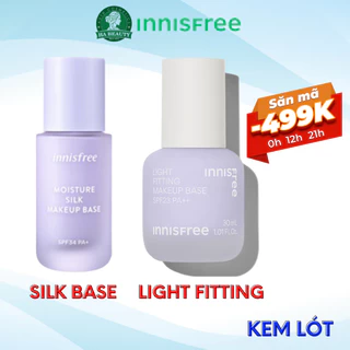 Kem lót trang điểm dưỡng ẩm mềm mịn da innisfree Moisture Silk Make Up Base SPF34 PA+ 30ml