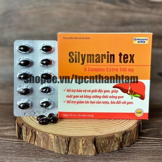 Viên uống SILYMARIN TEX tốt cho gan, giải độc và làm mát gan - Hộp 100v