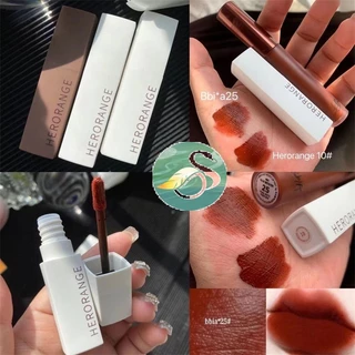 (Siêu hot) Son lì Herorange® chất kem lì nhung mịn lâu Trôi mềm môi Herorange Matte lip color Son23