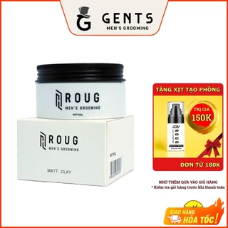 Sáp vuốt tóc nam Roug Matt Clay 90g chính hãng