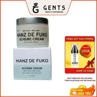 Sáp vuốt tóc nam Hanz De Fuko Scheme Cream 56g chính hãng