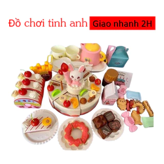 Bộ đồ chơi tiệc trà bánh sinh nhật cho bé 85 chi tiết có đèn và nhạc cho bé