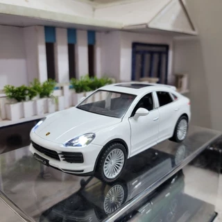 Mô hình xe Porsche Cayenne tỉ lệ 1:24 có đèn và chạy cót