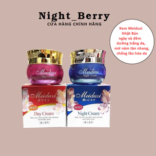 Kem Meiduzi Nhật Bản ngày và đêm dưỡng trắng da, mờ nám tàn nhang, chống lão hóa da ( Chính Hãng ), night_berry