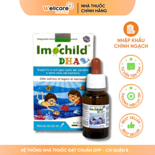 Imochild DHA [Chính hãng] - Lọ 20ml bổ sung DHA hỗ trợ phát triển khoẻ mạnh của não bộ và tăng cường thị lực cho trẻ