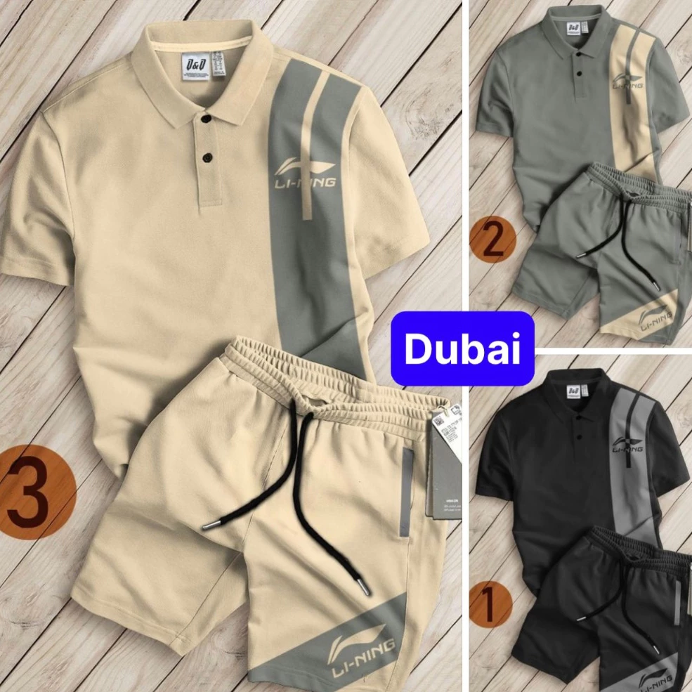 BỘ THỂ THAO NAM NỮ UNISEX POLO L-NING HOT TREND 2024 - DUBAI FASHION