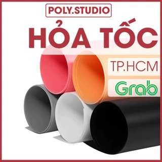 [Hỏa Tốc] Phông Nền Chụp Ảnh PVC Nhựa Màu Trắng, Xám, Đen, Cam, Hồng, Xanh Trời, Be (Chọn Màu)