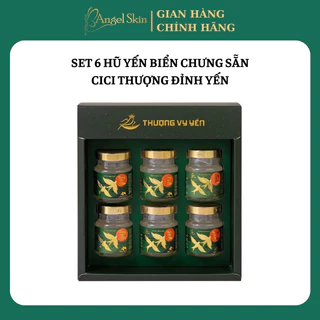 Hộp 6 Hũ Yến Biển CiCi Thượng Đỉnh Yến Đông Trùng Hạ Thảo Nhân Sâm Thơm Ngon Bổ Dưỡng