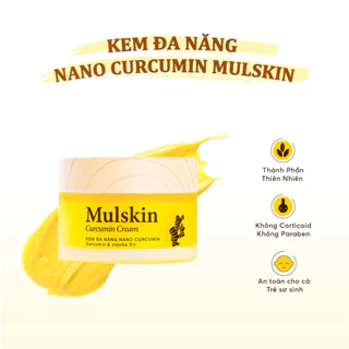 Kem Nghệ Đa Năng Nano Curcumin Mulskin 30g - dành cho da bị viêm da cơ địa, á sừng, hắc lào, tổ đỉa, zona, chàm da, nấm