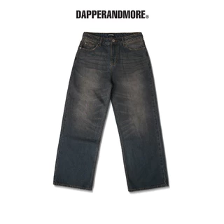 Quần Jeans Ống Rộng DAPPERANDMORE Wide-Leg Washed Denim Pants - Xanh Đậm