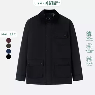 Áo Khoác Jacket Nam Lizard Phối Cổ Nhung - 1FW23J149