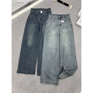 Quần Jeans trơn basic ống suông [ẢNH THẬT]