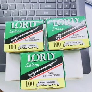 Vỉ Dao Lam Cạo Râu Lord Nửa Lưỡi Tách Sẵn 100 Lưỡi HV