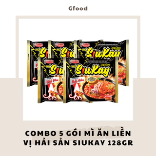 [COMBO 5 GÓI] Acecook Mì Hải Sản Siukay 128gr