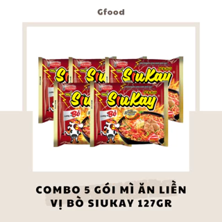 [COMBO 5 GÓI] Acecook Mì Bò Siukay 127gr