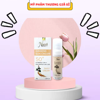 Kem Chống Nắng Vật Lý Rể Sâm Nicos Ginseng Sun Cream SPF50+