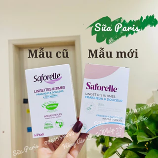 Khăn ướt vệ sinh vùng kín saforelle intimate hygiene wipes - Giấy ướt phụ khoa saforelle_Sữa Paris Aderma