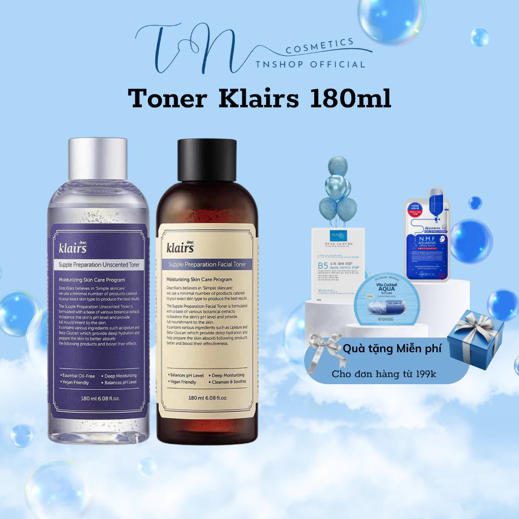 Nước Hoa Hồng Klairs Supple Preparation Toner 180ml