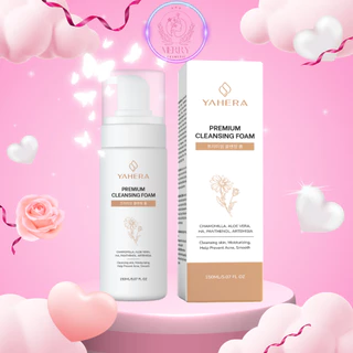 Sữa rửa mặt dạng bọt YAHERA Premium Cleansing Foam làm sạch bụi bẩn,dầu thừa và bã nhờn 150ml